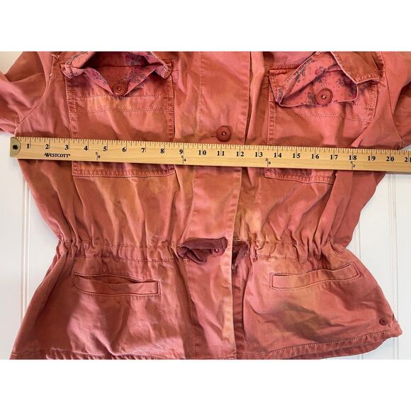 Anthropologie Hei Hei Utility Jacket Salmon Color Pockets - Size Women's Medium - Picture 5 of 7